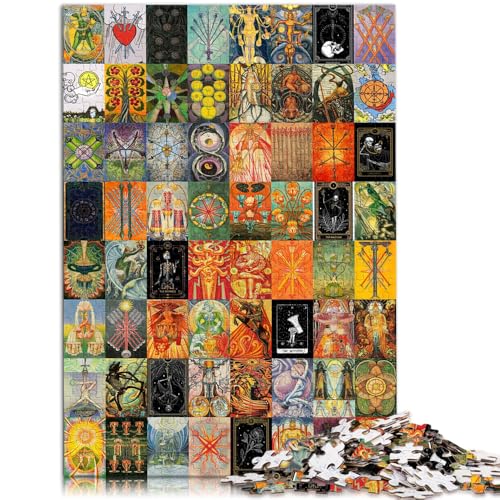 1000-teiliges Puzzle für Erwachsene, Tarot-Kunstspielzeug, Lernspiele, Stressabbau, 50 x 75 cm, ganze Familie 1000-teiliges Puzzle für Erwachsene, Tarot-Kunstspielzeug, Lernspiele, Stressabbau, 50 x 75 cm, ganze Familie von SYUNFEI