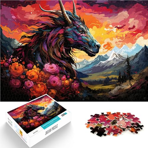 1000-teiliges Puzzle für Erwachsene, Teufelspferd, Quizspiel, 19,7 x 29,5 Zoll, Geschenk für Geburtstage und Teenager ab 14 Jahren 1000-teiliges Puzzle für Erwachsene, Teufelspferd, Quizspiel, 19,7 x 29,5 Zoll, Geschenk für Geburtstage und Teenager ab 14 Jahren von SYUNFEI