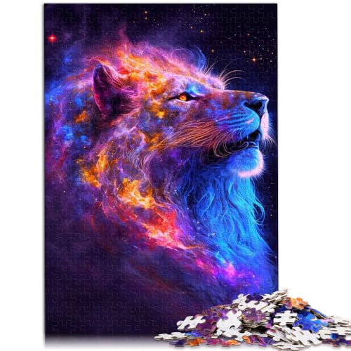 1000-teiliges Puzzle für Erwachsene, Tier-Löwe-Galaxie-Puzzle, tolles Geschenk für Spiele, 19,7 x 29,5 Zoll, geeignet für Teenager ab 14 Jahren von SYUNFEI