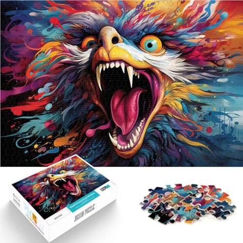 1000-teiliges Puzzle für Erwachsene mit Tiermotiven, Spielzeug, Denkspiel, Herausforderung für die Intelligenz des Gehirns, süchtig machendes Spielzeug, 50 x 75 cm, 1000-teiliges Puzzle für Erwachsene mit Tiermotiven, Spielzeug, Denkspiel, Herausforderung für die Intelligenz des Gehirns, süchtig machendes Spielzeug, 50 x 75 cm, von SYUNFEI