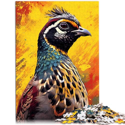 Puzzle für Erwachsene, 1000 Teile, Wachtel, farbenfrohes Puzzle-Spielzeug zur Heimdekoration, stärkt die Liebe zwischen Paaren, 50 x 75 cm, für Teenager ab 14 Jahren Puzzle für Erwachsene, 1000 Teile, Wachtel, farbenfrohes Puzzle-Spielzeug zur Heimdekoration, stärkt die Liebe zwischen Paaren, 50 x 75 cm, für Teenager ab 14 Jahren von SYUNFEI
