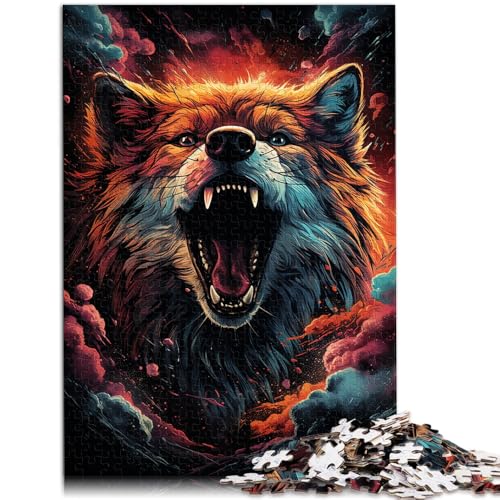 1000-teiliges Puzzle für Erwachsene, Wolf auf Weltraumhintergrund, Quizspiel, einzigartige Geburtstags, 26x38cm, für Teenager ab 14 Jahren 1000-teiliges Puzzle für Erwachsene, Wolf auf Weltraumhintergrund, Quizspiel, einzigartige Geburtstags, 26x38cm, für Teenager ab 14 Jahren von SYUNFEI