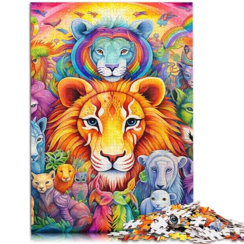 Puzzle für Erwachsene, 1000 Teile, afrikanische Tiere, Heimdekoration, Puzzle-Spielzeug, tolle Geschenke und Spielzeuge,38x52cm, für Teenager ab 14 Jahren von SYUNFEI