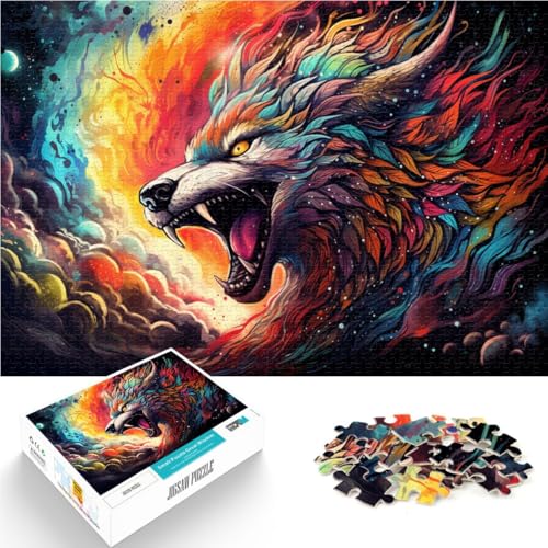 1000-teiliges Puzzle für Erwachsene, buntes Star-Wolf-Quizspiel, Herausforderung der Gehirnintelligenz, süchtig machendes Spielzeug,38x52cm, für Teenager ab 14 Jahren 1000-teiliges Puzzle für Erwachsene, buntes Star-Wolf-Quizspiel, Herausforderung der Gehirnintelligenz, süchtig machendes Spielzeug,38x52cm, für Teenager ab 14 Jahren von SYUNFEI