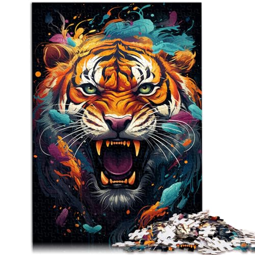 1000-teiliges Puzzle für Erwachsene. Geheimnisvolles Tiger-Mal-Quizspiel ganze Familie. 10,27 Zoll x 14,96 Zoll 1000-teiliges Puzzle für Erwachsene. Geheimnisvolles Tiger-Mal-Quizspiel ganze Familie. 10,27 Zoll x 14,96 Zoll von SYUNFEI
