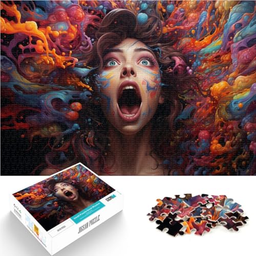 1000-teiliges Puzzle für Erwachsene. Das Quizspiel „Erschrockenes Gesicht ganze Familie. 50 x 75 cm, für Teenager ab 14 Jahren. 1000-teiliges Puzzle für Erwachsene. Das Quizspiel „Erschrockenes Gesicht ganze Familie. 50 x 75 cm, für Teenager ab 14 Jahren. von SYUNFEI
