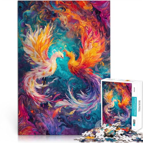 1000-teiliges Puzzle für Erwachsene Phoenix, lustige Familienspiele, Familienspiel zum Stressabbau, schwieriges Herausforderungspuzzle, 10,27 x 14,96 Zoll 1000-teiliges Puzzle für Erwachsene Phoenix, lustige Familienspiele, Familienspiel zum Stressabbau, schwieriges Herausforderungspuzzle, 10,27 x 14,96 Zoll von SYUNFEI