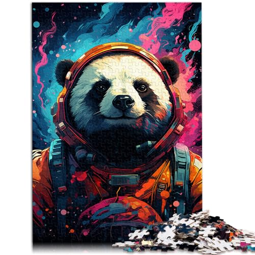 1000-teiliges Puzzle für Erwachsene im Panda-Kunststil, Lernspiel, Herausforderungsspielzeug, 19,7 x 29,5 Zoll, Geschenk zum Geburtstag von SYUNFEI