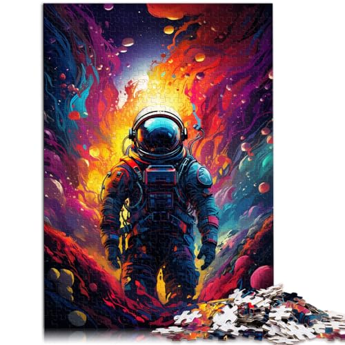 1000-teiliges Puzzle für Erwachsene mit Astronauten-Zeichnung, Spielzeug, Denkspiel, 50x75 cm, ganze Familie von SYUNFEI