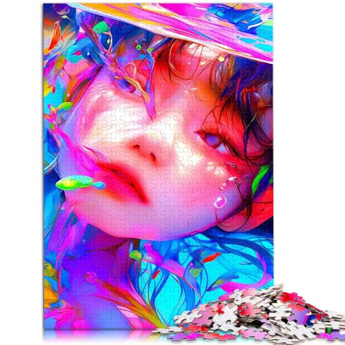 1000-teiliges Puzzle für Erwachsene und Mädchen, 50x75 cm, Weihnachtswunschliste mit Weihnachtsmann für Teenager ab 14 Jahren von SYUNFEI