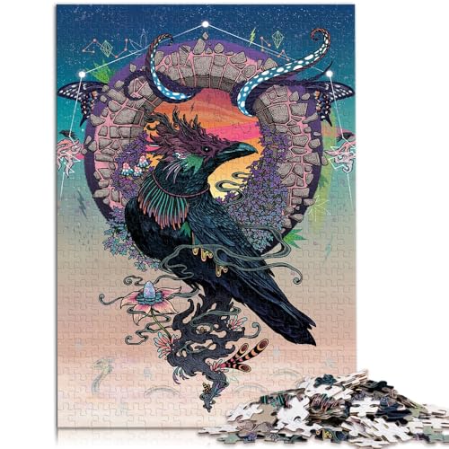 1000-teiliges Puzzle für Erwachsene, Fantasievogel, Quizspiel, Familienspiel, Stressabbau, schwieriges Herausforderungspuzzle, 19,7 x 29,5 Zoll von SYUNFEI
