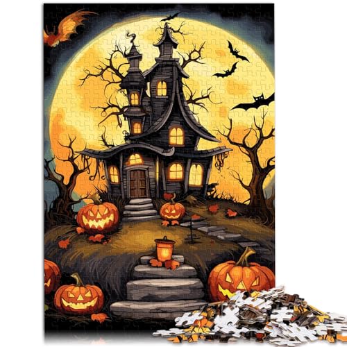 1000-teiliges Puzzle für Erwachsene. Das gruselige Halloween-Quizspiel ganze Familie. 19,7 x 29,5 Zoll für Teenager ab 14 Jahren. von SYUNFEI