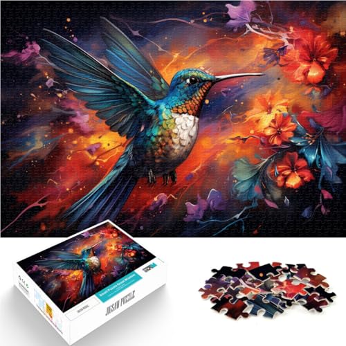 1000-teiliges Puzzle für Erwachsene. Puzzlekunst zum Malen von Kolibris. Quizspiel 19,7 x 29,5 Zoll ganze Familie 1000-teiliges Puzzle für Erwachsene. Puzzlekunst zum Malen von Kolibris. Quizspiel 19,7 x 29,5 Zoll ganze Familie von SYUNFEI