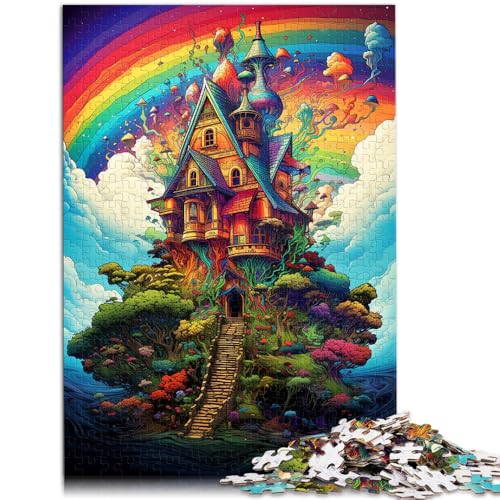 2000-teiliges Puzzle für Erwachsene, Psychedelischer Hüttenhimmel, Quizspiel, Weihnachtswunschliste mit Weihnachtsmann, 70 x 100 cm, für Teenager ab 14 Jahren von SYUNFEI