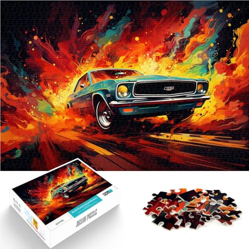 2000-teiliges Puzzle für Erwachsene, Auto unter Sonnenuntergang, Quizspiel, Herausforderung für die Gehirnintelligenz, süchtig machendes Spielzeug, 27,56 x 39,37 Zoll, 2000-teiliges Puzzle für Erwachsene, Auto unter Sonnenuntergang, Quizspiel, Herausforderung für die Gehirnintelligenz, süchtig machendes Spielzeug, 27,56 x 39,37 Zoll, von SYUNFEI
