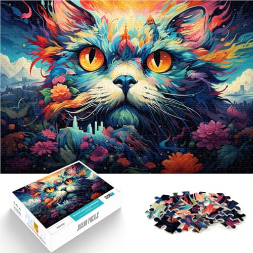 2000-teiliges Puzzle für Erwachsene, Fantasie-Puzzle mit japanischen Katzen, Spielzeug, Lernspiele, Stressabbau, 70x100cm, Weihnachts Geschenke von SYUNFEI