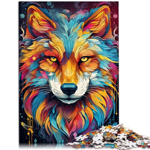 2000-teiliges Puzzle für Erwachsene, Farbmalerei, Fuchs, Spielzeug, Denkspiel, 27,56 x 39,37 Zoll, tolle Geschenke und Spielzeuge für Teenager ab 14 Jahren von SYUNFEI