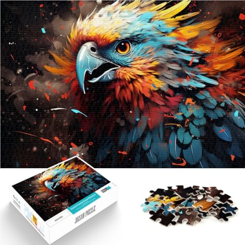 2000-teiliges Puzzle für Erwachsene, buntes Papageien-Mal-Lernspielzeug für die Heimdekoration, 27,56 x 39,37 Zoll, für Jugendliche ab 14 Jahren von SYUNFEI