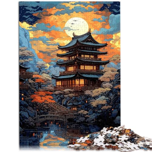 2000-teiliges Puzzle für Erwachsene, Mond- und japanische Landschaft, lustige Spiele für die ganze Familie, 27,56 x 39,37 Zoll, tolle Geschenke und Spielzeuge für Teenager ab 14 Jahren von SYUNFEI