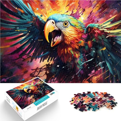 2000-teiliges Puzzle für Erwachsene, Papagei, Lernspiele für Zuhause, DIY-Spielzeug, 27,56 x 39,37 Zoll, tolles Geschenk für die ganze Familie von SYUNFEI