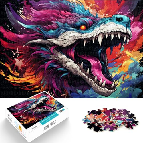 2000-teiliges Puzzle für Erwachsene, Puzzle-Kunst, Drachen-Quizspiel, 27,56 x 39,37 Zoll, geeignet für Teenager ab 14 Jahren 2000-teiliges Puzzle für Erwachsene, Puzzle-Kunst, Drachen-Quizspiel, 27,56 x 39,37 Zoll, geeignet für Teenager ab 14 Jahren von SYUNFEI