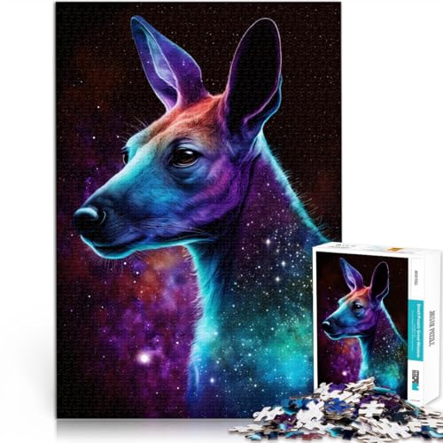 2000-teiliges Puzzle für Erwachsene, Tier-Känguru, Lernspiele für Zuhause, DIY-Spielzeug, 27,56 x 39,37 Zoll, Herausforderung der Gehirnintelligenz, süchtig machendes Spielzeug von SYUNFEI
