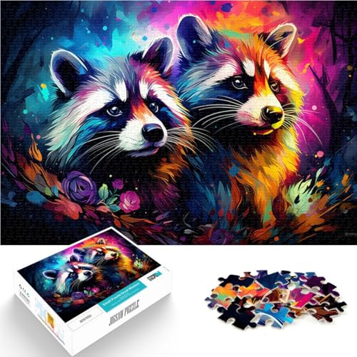 Puzzle für Erwachsene, 2000 Teile, Tier-Waschbären, Spielzeug, Denkspiel, Lernspiel für Geburtstag, Weihnachten, 27,56 x 39,37 Zoll, für 14-Jährige Puzzle für Erwachsene, 2000 Teile, Tier-Waschbären, Spielzeug, Denkspiel, Lernspiel für Geburtstag, Weihnachten, 27,56 x 39,37 Zoll, für 14-Jährige von SYUNFEI