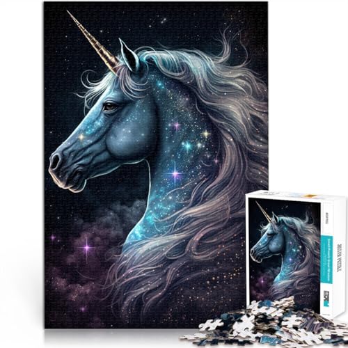2000-teiliges Puzzle für Erwachsene, Weltraum-Einhorn, Lernspielzeug, 70x100cm, EIN Kunstwerk für Teenager ab 14 Jahren 2000-teiliges Puzzle für Erwachsene, Weltraum-Einhorn, Lernspielzeug, 70x100cm, EIN Kunstwerk für Teenager ab 14 Jahren von SYUNFEI