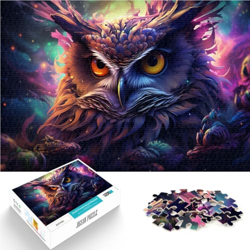 2000-teiliges Puzzle für Erwachsene, futuristische Eule, Stressabbau-Spielzeug, 27,56 x 39,37 Zoll, Herausforderung der Gehirnintelligenz, süchtig machendes Spielzeug 2000-teiliges Puzzle für Erwachsene, futuristische Eule, Stressabbau-Spielzeug, 27,56 x 39,37 Zoll, Herausforderung der Gehirnintelligenz, süchtig machendes Spielzeug von SYUNFEI