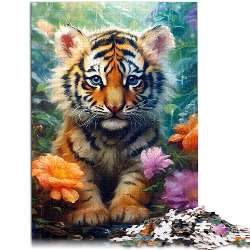 2000-teiliges Puzzle für Erwachsene, süßer Baby-Tiger, Lernspiele für Zuhause, DIY-Spielzeug, tolle Geschenke und Spielzeuge, 27,56 x 39,37 Zoll, für Teenager ab 14 Jahren von SYUNFEI