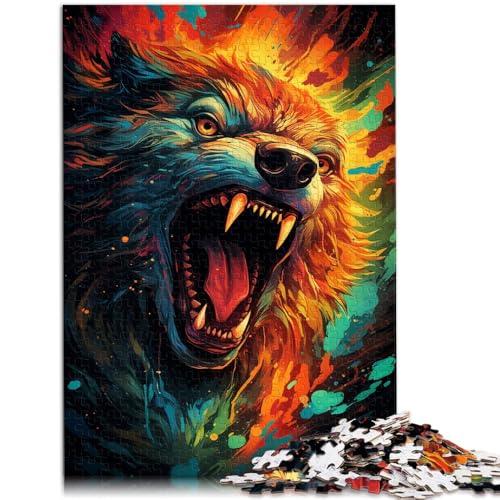 2000-teiliges Puzzle für Erwachsene, wildes buntes Biest, anspruchsvolles Spiel, Geschenke, 27,56 x 39,37 Zoll, Analyse und Logik von SYUNFEI