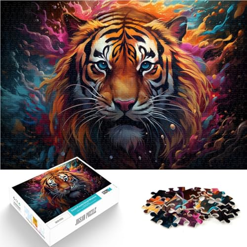 2000-teiliges Puzzle für Erwachsene, wütender Tiger, anspruchsvolles Spiel, 27,56 x 39,37 Zoll, tolles Geschenk für Spiele für Teenager ab 14 Jahren 2000-teiliges Puzzle für Erwachsene, wütender Tiger, anspruchsvolles Spiel, 27,56 x 39,37 Zoll, tolles Geschenk für Spiele für Teenager ab 14 Jahren von SYUNFEI