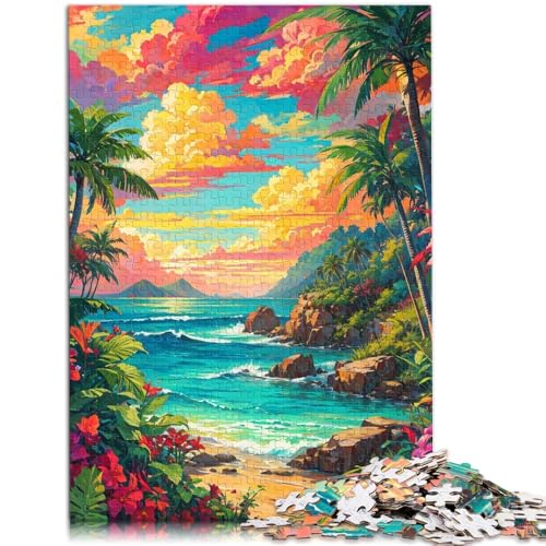 2000-teiliges Puzzle für Erwachsene, wunderschöne Strandpuzzles, Geschenke, Spaß bei Aktivitäten zu Hause, Geburtstagsgeschenk, Reisegeschenke, 27,56 x 39,37 Zoll von SYUNFEI