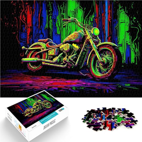 Abstrakt Chopper Grün Puzzle für Erwachsene mit 1000 Teilen Familienaktivität Wanddekoration Einzigartige Geburtstags 38x26cm von SYUNFEI