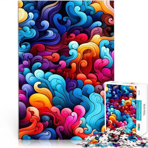 Abstrakt Psychedelisch 2000-teiliges Puzzle für Teenager Lernspielzeug für die ganze Familie Eltern-Kind-Interaktion 70x100cm von SYUNFEI