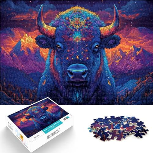 Abstrakte Tiere Bison 1000-teiliges Puzzle für Teenager Spielzeug-Intellektuelles Spiel einzigartiges Herausforderungsspiel 38x26cm Abstrakte Tiere Bison 1000-teiliges Puzzle für Teenager Spielzeug-Intellektuelles Spiel einzigartiges Herausforderungsspiel 38x26cm von SYUNFEI