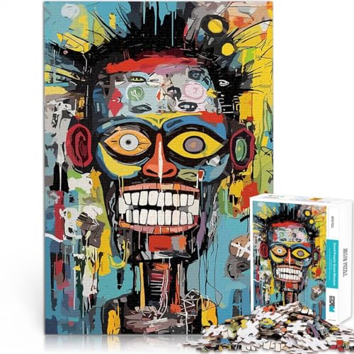 Abstraktes buntes Gesicht Puzzle 2000 Teile für Teenager Spielzeug-Intellektuelles Spiel Lernspiel für Geburtstag, Weihnachten 70x100cm von SYUNFEI