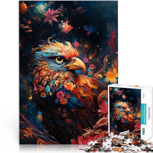 Adler 1000-teilige Puzzles für Erwachsene Gehirnintelligenz-Herausforderung süchtig machendes Spielzeug Wichtelgeschenke 38x26cm von SYUNFEI
