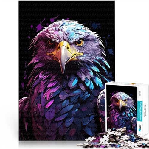 Adler Tier Bunt Puzzle für Erwachsene, 2000 Teile Trainieren Sie Ihr Gehirn und Ihre Hände Tolles Geschenk für Spiele 70x100cm von SYUNFEI
