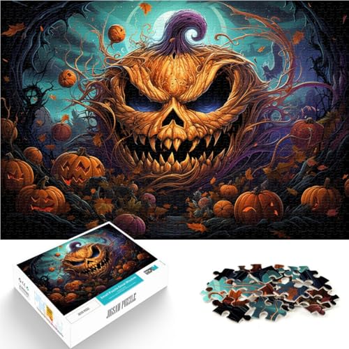 Puzzle mit 1000 Teilen für Erwachsene, Halloween-Fantasie-Kürbis, Heimdekoration, 10,27 x 14,96 Zoll, geeignet als Schreibtischdekoration Puzzle mit 1000 Teilen für Erwachsene, Halloween-Fantasie-Kürbis, Heimdekoration, 10,27 x 14,96 Zoll, geeignet als Schreibtischdekoration von SYUNFEI