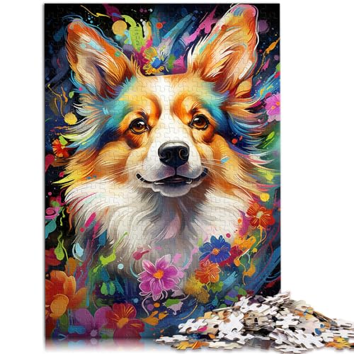1000-teiliges Puzzle für Erwachsene, Malen, Corgi-Hund, lustige Familienspiele, 26 x 38cm, ganze Familie 1000-teiliges Puzzle für Erwachsene, Malen, Corgi-Hund, lustige Familienspiele, 26 x 38cm, ganze Familie von SYUNFEI