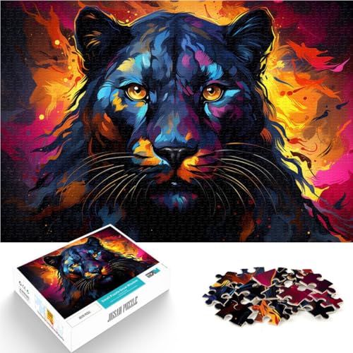 Puzzle für Erwachsene 1000 Teile Schwarzer Panther Tier-Lernspielzeug 10,27 Zoll x 14,96 Zoll Geburtstagsgeschenk, Geschenke Puzzle für Erwachsene 1000 Teile Schwarzer Panther Tier-Lernspielzeug 10,27 Zoll x 14,96 Zoll Geburtstagsgeschenk, Geschenke von SYUNFEI