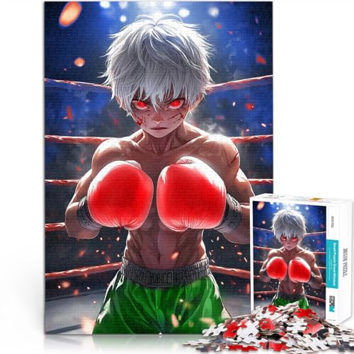 Anime Boxerjunge mit roten Augen 1000-teilige Puzzles für Erwachsene Denkspiel Wanddekoration Einzigartige Geburtstags 38x26cm Anime Boxerjunge mit roten Augen 1000-teilige Puzzles für Erwachsene Denkspiel Wanddekoration Einzigartige Geburtstags 38x26cm von SYUNFEI
