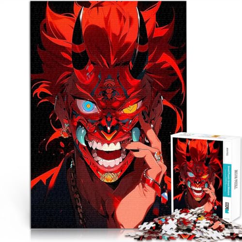 Anime-Dämonenmaske 1 Puzzle für Jugendliche 2000 Teile Lernspiel-Herausforderungsspielzeug Geschenk zum Geburtstag 70x100cm von SYUNFEI