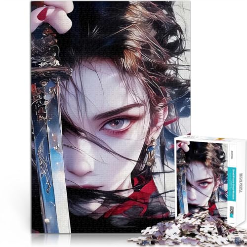 Anime-Krieger mit Schwert Puzzle für Erwachsene mit 1000 Teilen Denkspiel Wanddekoration Einzigartige Geburtstags 38x26cm Anime-Krieger mit Schwert Puzzle für Erwachsene mit 1000 Teilen Denkspiel Wanddekoration Einzigartige Geburtstags 38x26cm von SYUNFEI