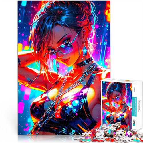 Anime-Mädchen 1000-teilige Puzzles für Erwachsene Geschenke zum Suchbegriff: Herausfordernde Spiele Heimdekoration 38x26cm von SYUNFEI