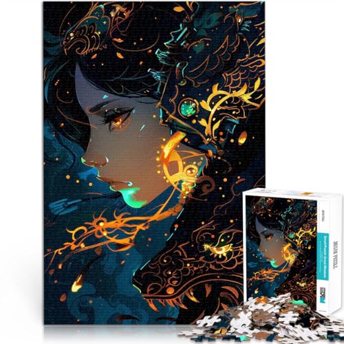 Anime-Mädchen Puzzle 2000 Teile für Erwachsene Geschenke zum Suchbegriff: Herausfordernde Spiele Wichtelgeschenke 70x100cm von SYUNFEI