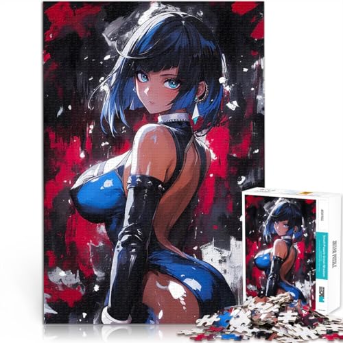 Anime-Mädchen im blauen Bodysuit 2000-teilige Puzzles für Teenager Präzisionsschnitt mit vollständig ineinander greifenden, zufällig geformten Teilen 70x100cm Anime-Mädchen im blauen Bodysuit 2000-teilige Puzzles für Teenager Präzisionsschnitt mit vollständig ineinander greifenden, zufällig geformten Teilen 70x100cm von SYUNFEI