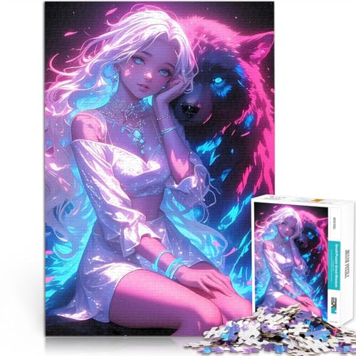 Anime-Mädchen mit Bär 1000-Teile-Puzzle für Erwachsene Schwierig und herausfordernd Lustige Aktivitäten für zu Hause, Geburtstagsgeschenk, Reisegeschenk, 38x26cm Anime-Mädchen mit Bär 1000-Teile-Puzzle für Erwachsene Schwierig und herausfordernd Lustige Aktivitäten für zu Hause, Geburtstagsgeschenk, Reisegeschenk, 38x26cm von SYUNFEI
