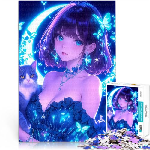 Anime-Mädchen mit Katze und Schmetterlingen 2000-teiliges Puzzle für Erwachsene Mustermontage Geburtstagsgeschenke 70x100cm Anime-Mädchen mit Katze und Schmetterlingen 2000-teiliges Puzzle für Erwachsene Mustermontage Geburtstagsgeschenke 70x100cm von SYUNFEI